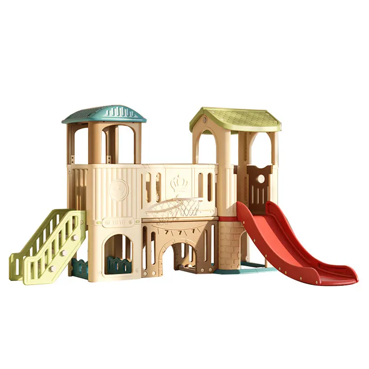 Kids Outdoor Slide Set - Casa de juegos infantil de plástico
