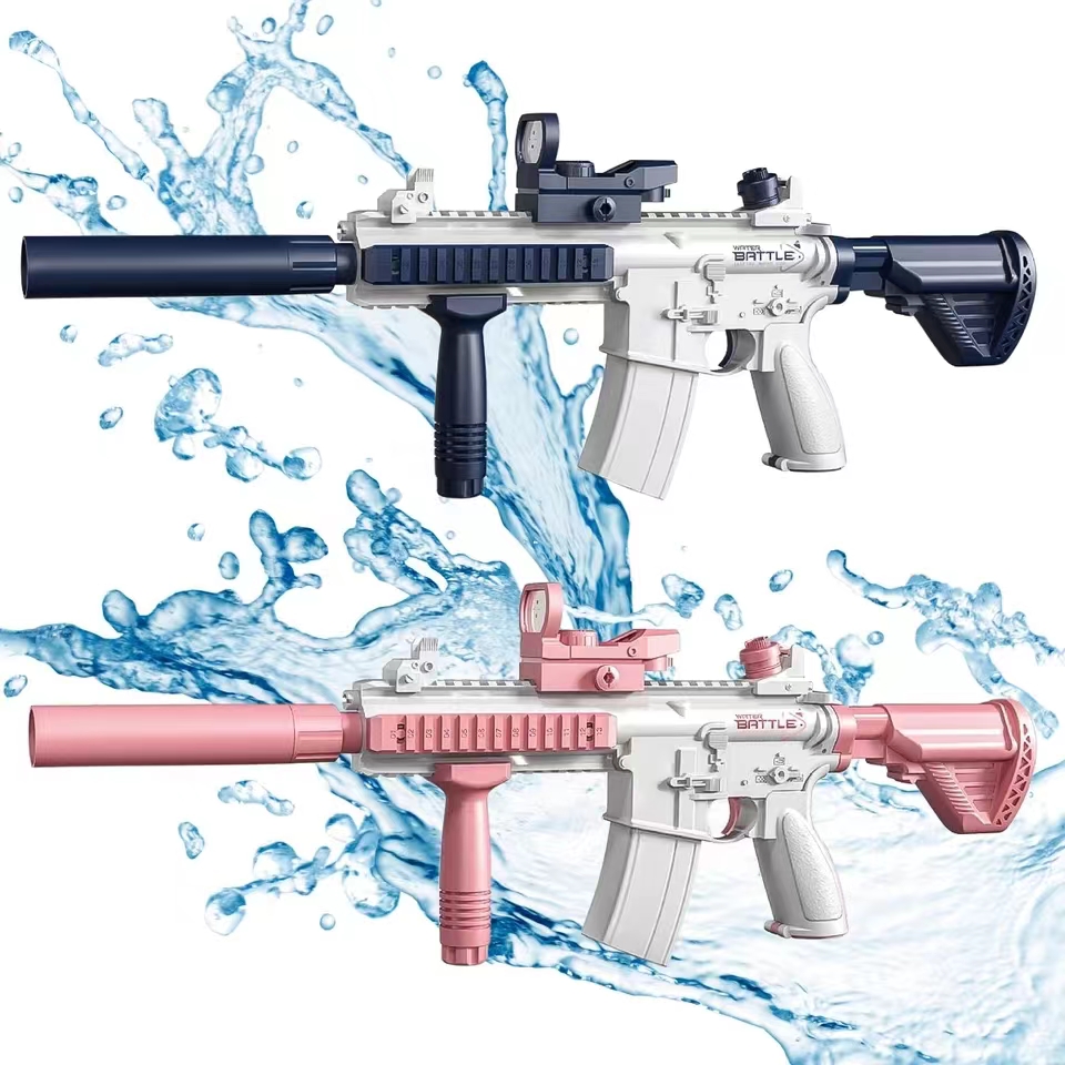 Kids Outdoor Water Play - Pistola de agua eléctrica M416 para