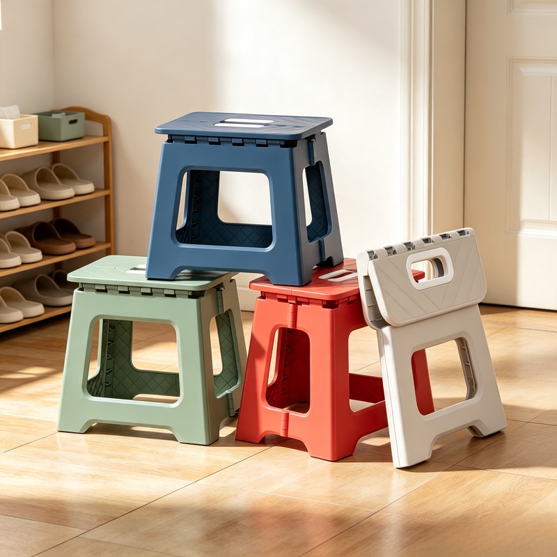 Kids Outdoor Folding Chair - 2026 Nuevo Taburete Plegable de Plástico