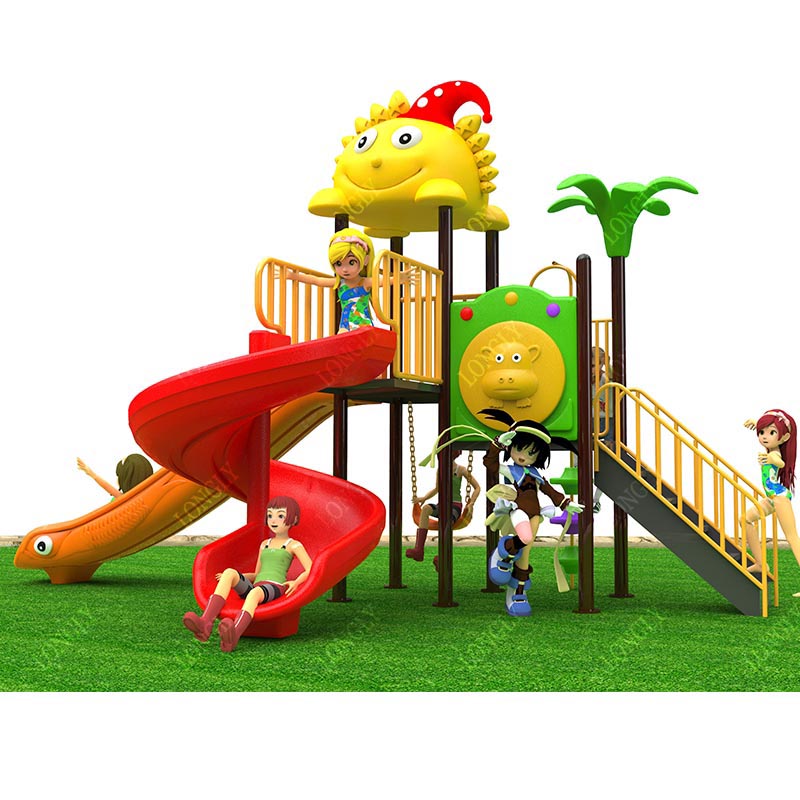 Kids Outdoor Park - Tobogán de Plástico Comercial de 450x270x280cm