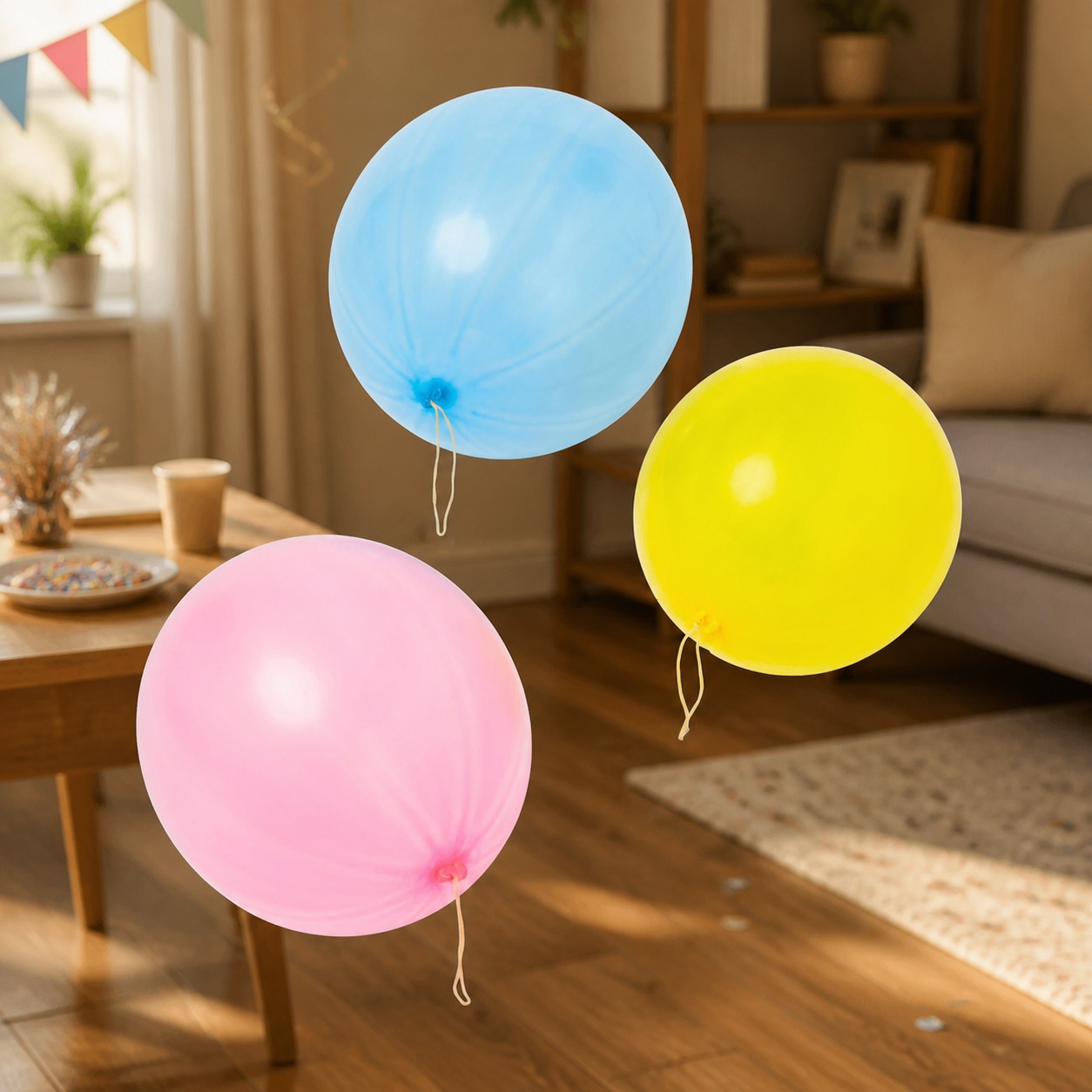 Kids Outdoor Games For Party - 6 Globos Multicolor con Asas de