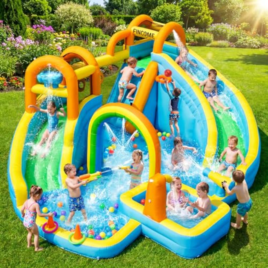 Kids Outdoor Park - Parque acuático inflable para niños para