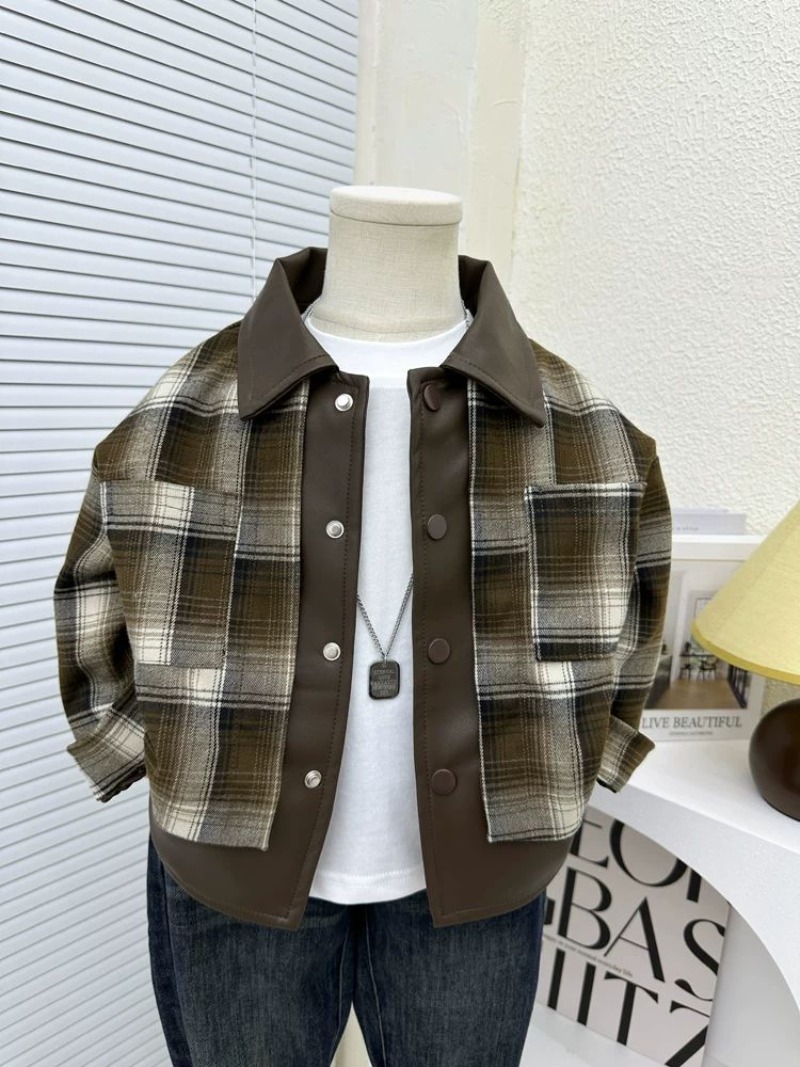 Kids Outdoor Jacket - Chaqueta a cuadros para niños, ropa