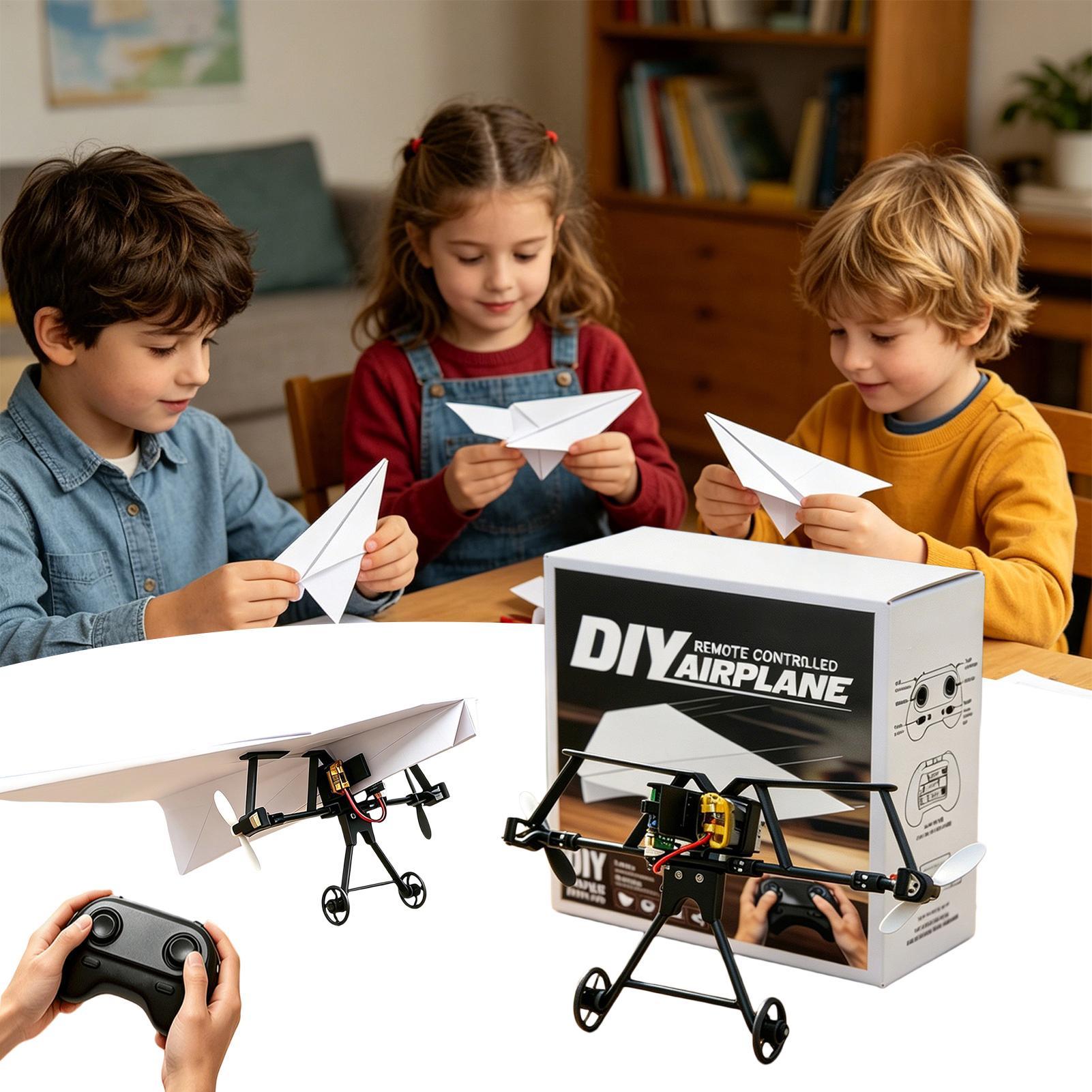 Kids Outdoor Park - Kit de Avión de Papel RC
