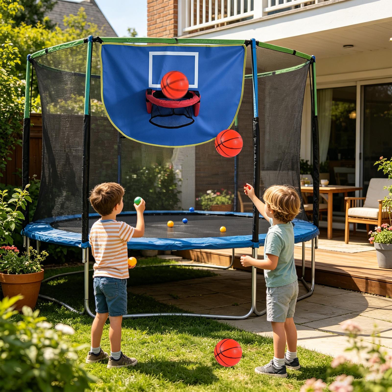 Kids Outdoor Basketball Hoop - Aro de baloncesto para trampolín con