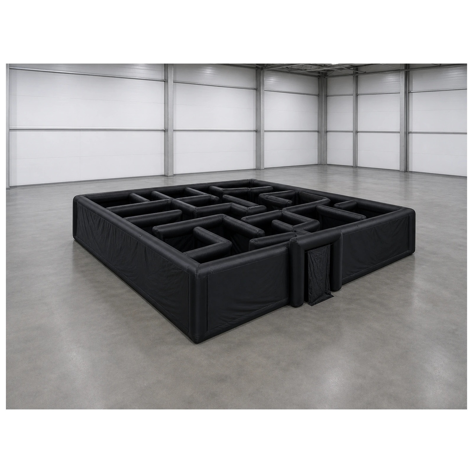 Kids Outdoor Games For Party - Laberinto Inflable Negro Grande y Liso
