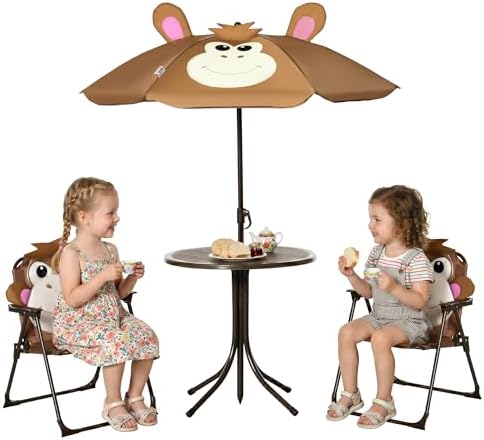 Kids Outdoor Table And Chair Set - Conjunto de Mesa y Sillas para