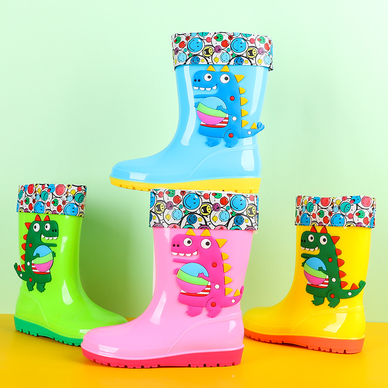 Kids Outdoor Water Play - Botas de lluvia de dinosaurio para