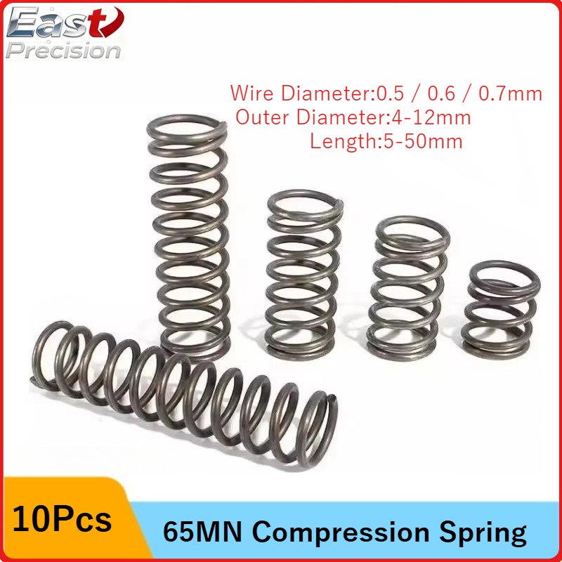Mini Trampoline Spring - 10 unids/lote 0,5mm/0,6mm/0,7mm Micro resorte de