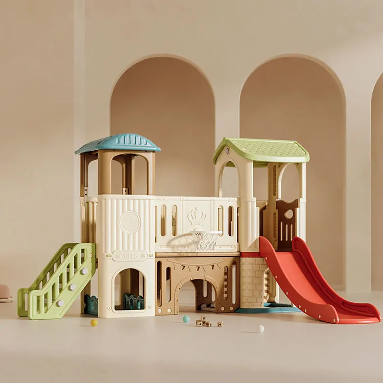 Casa de juegos infantil de plá - Kids Outdoor Slide Set reseña y precio