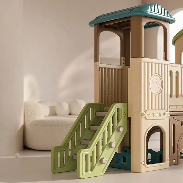 Casa de juegos infantil de plá - Kids Outdoor Slide Set reseña y precio