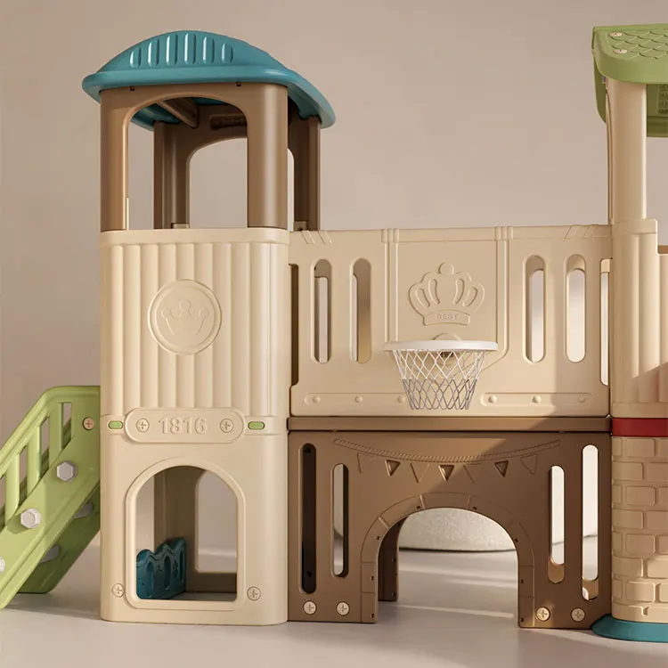 Casa de juegos infantil de plá - Kids Outdoor Slide Set reseña y precio