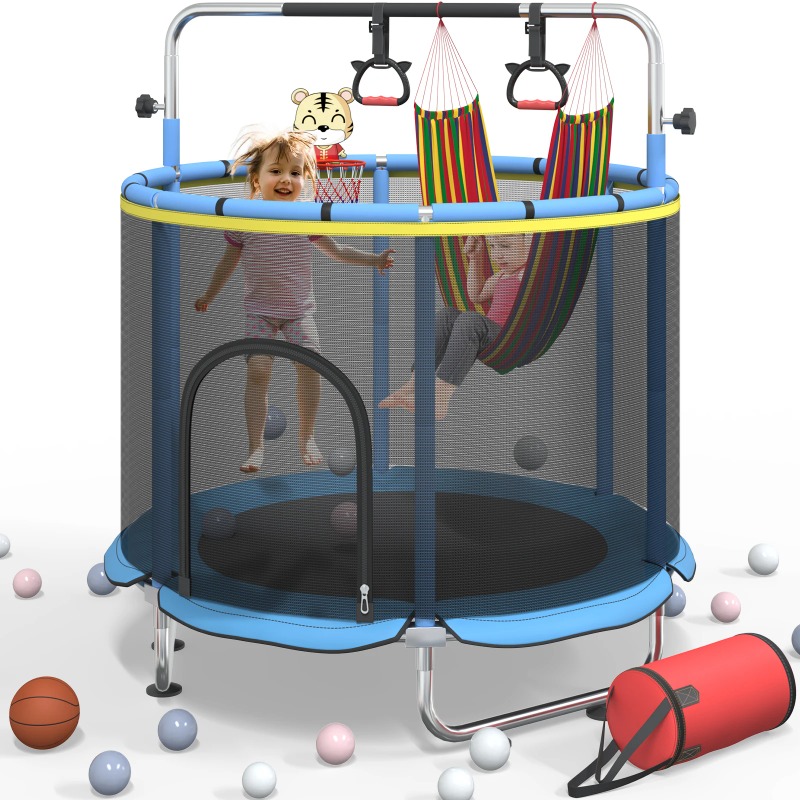 Trampolín para Niños Pequeños  - Kids Outdoor Basketball Hoop reseña y precio
