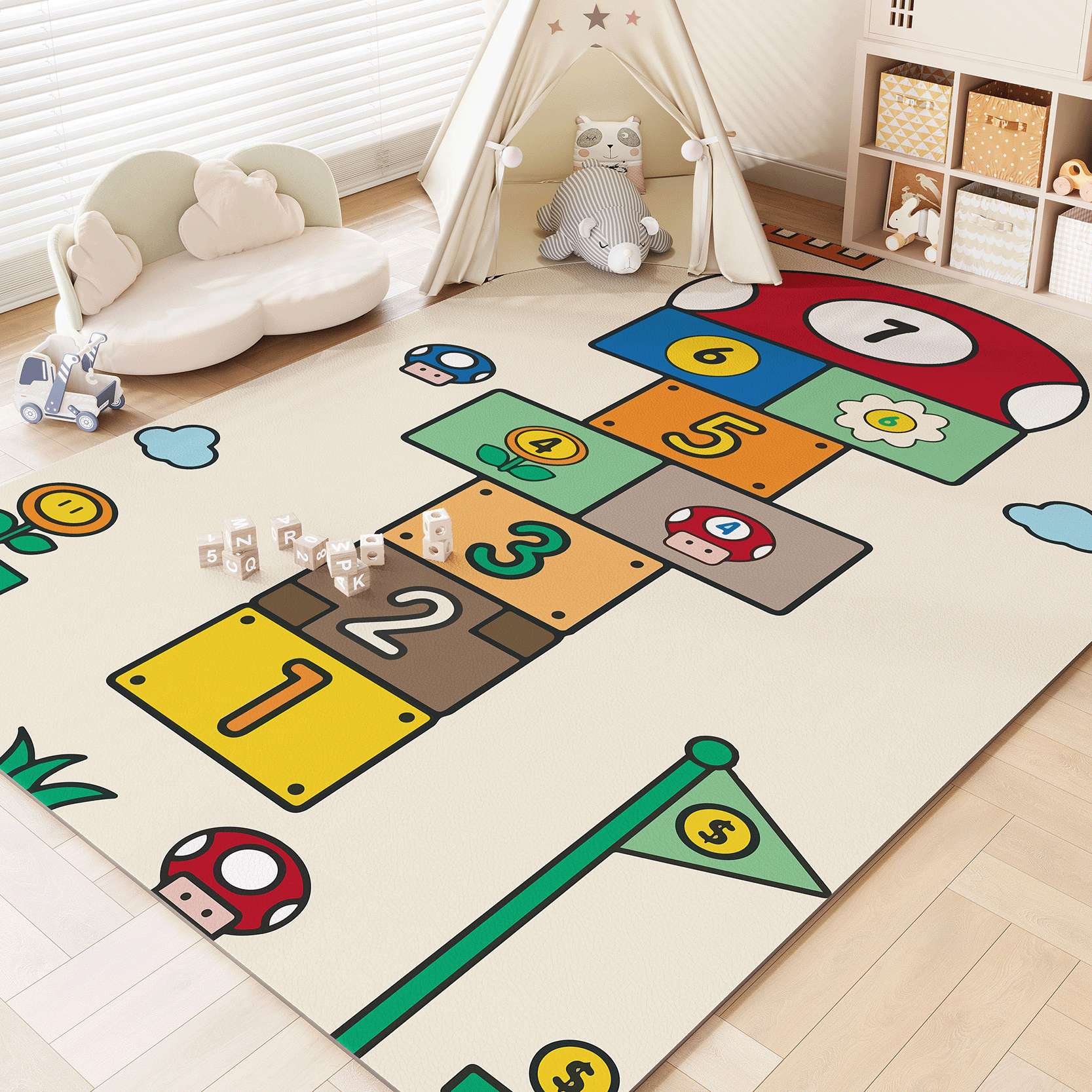 Lindo juego niños alfombra Pvc - Kids Outdoor Kitchen reseña y precio