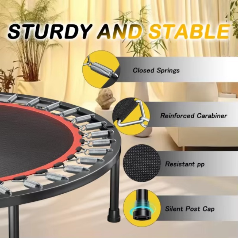 Trampolín plegable con mango,  - Mini Trampoline Spring reseña y precio