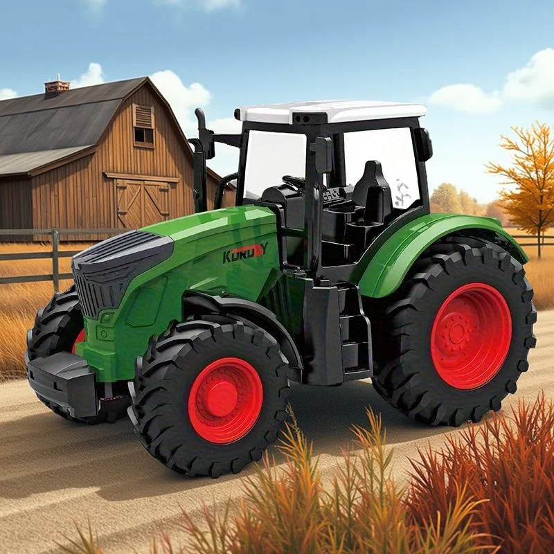 Tractor Agrícola Inercial 1:24 - Kids Outdoor Park reseña y precio