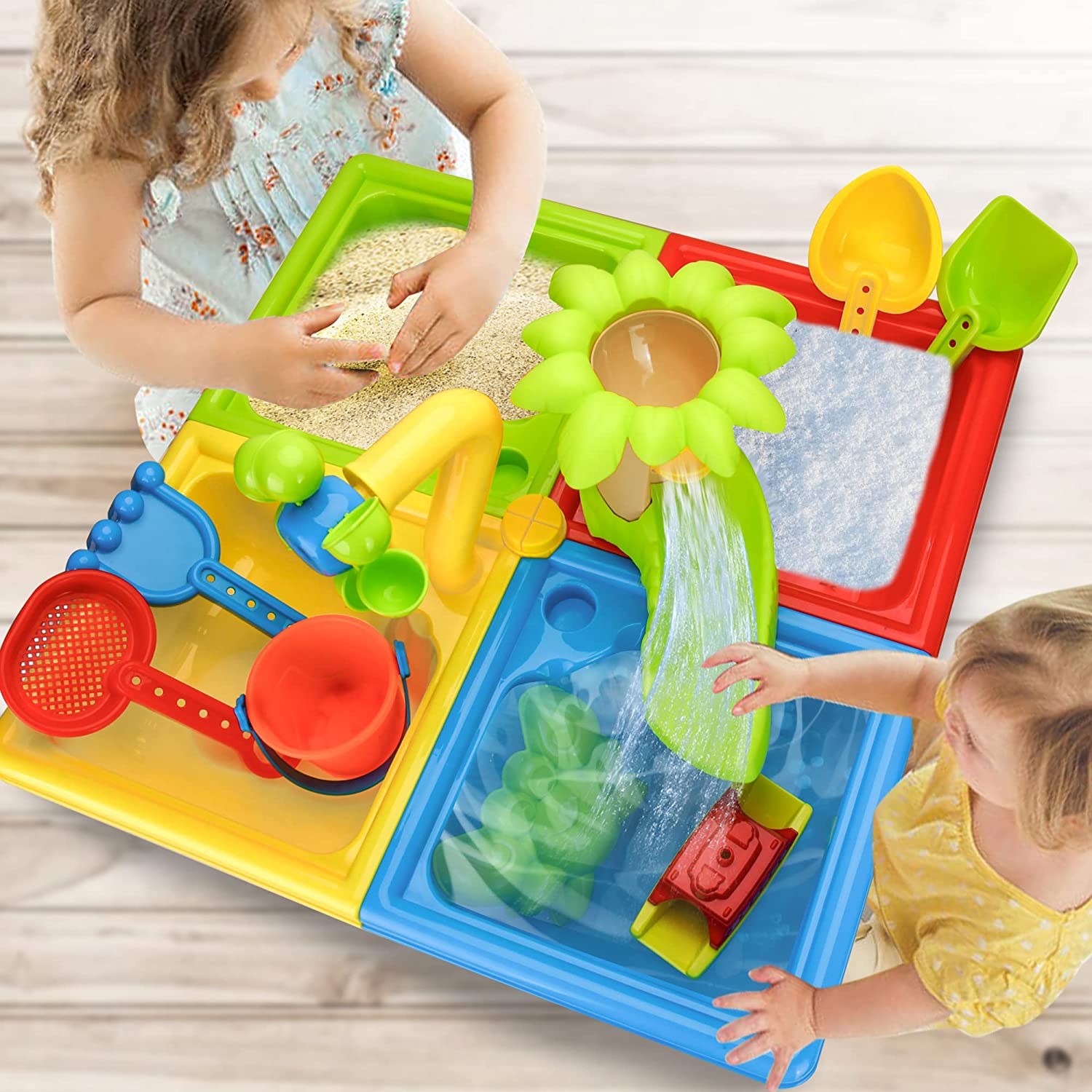 Mesa de playa para niños, jueg - Kids Outdoor Water Play reseña y precio