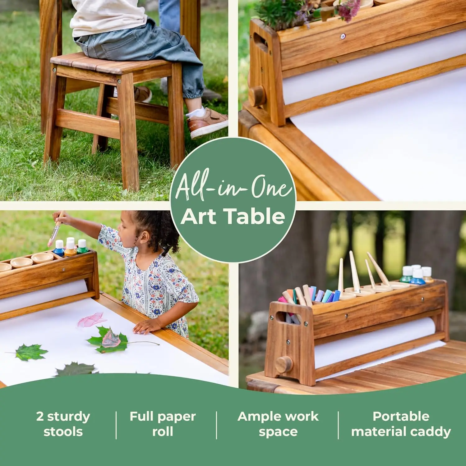 Conjunto de Mesa y Taburetes d - Kids Outdoor Table And Chair Set reseña y precio