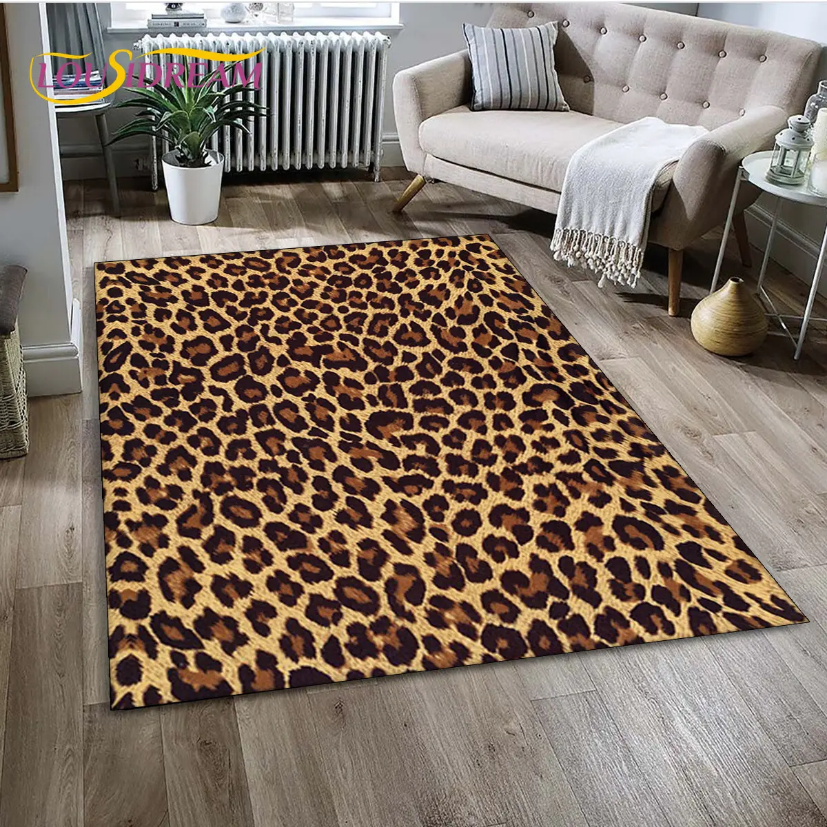 Alfombra con estampado de leop - Kids Outdoor Kitchen reseña y precio