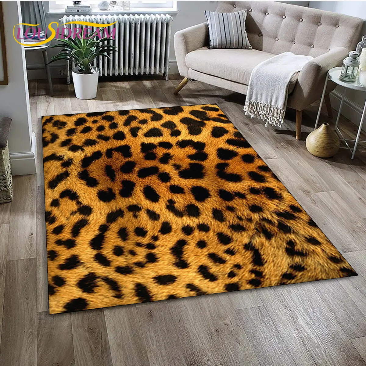 Alfombra con estampado de leop - Kids Outdoor Kitchen reseña y precio