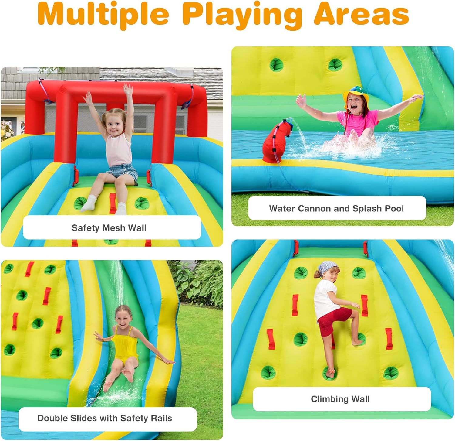 Tobogán Acuático Inflable Giga - Kids Outdoor Climbing reseña y precio
