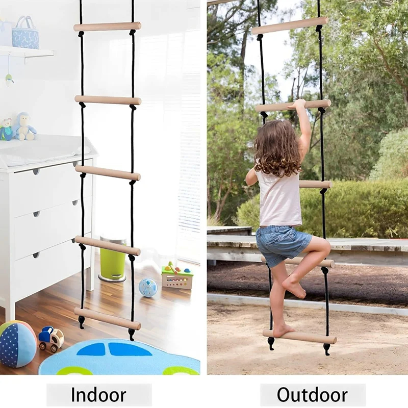 Escalera de cuerda de escalada - Kids Outdoor Climbing reseña y precio