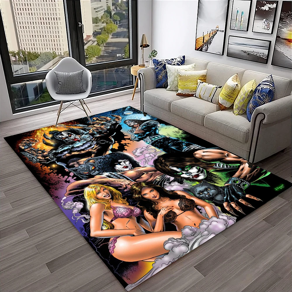 Alfombra Retro KISS Rock Band  - Kids Outdoor Kitchen reseña y precio