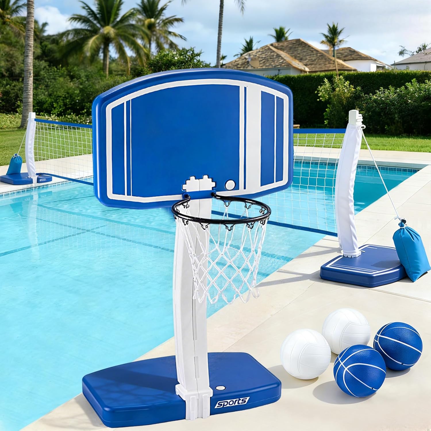 Aro de Baloncesto y Red de Vol - Kids Outdoor Basketball Hoop reseña y precio