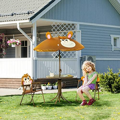 Conjunto de Mesa y Sillas para - Kids Outdoor Table And Chair Set reseña y precio