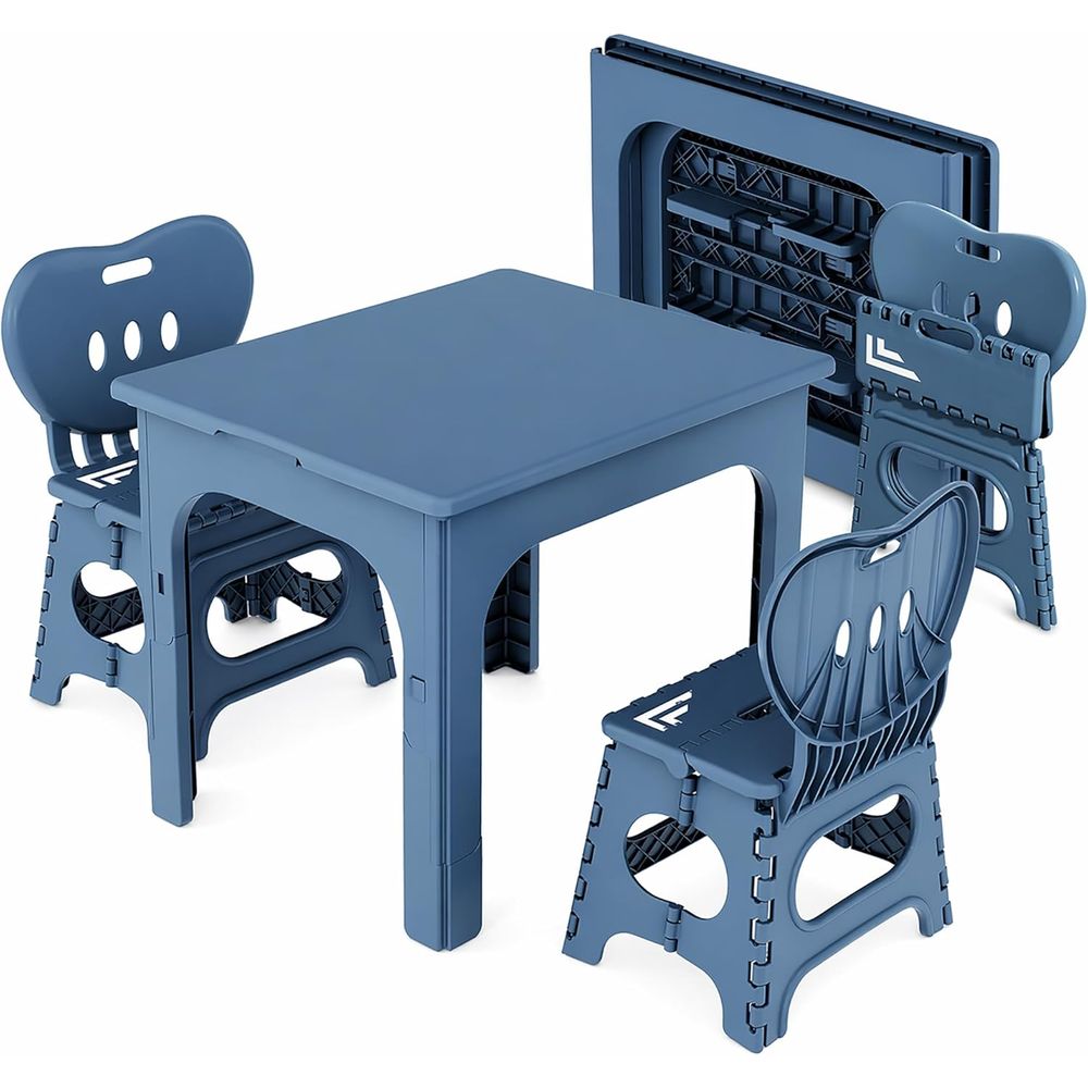 Juego de mesa y sillas plegabl - Kids Outdoor Table And Chair Set reseña y precio