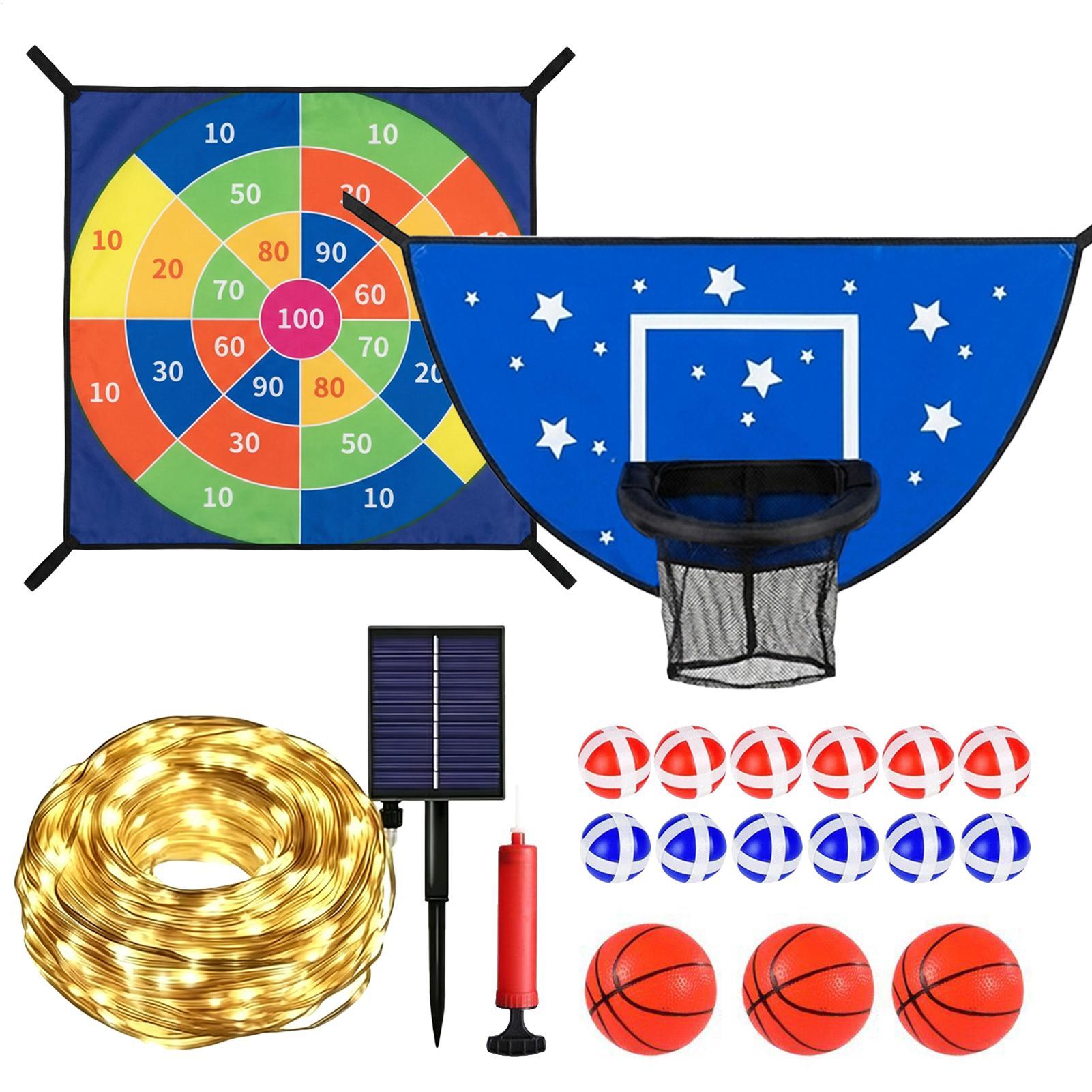 Aro de baloncesto para trampol - Kids Outdoor Basketball Hoop reseña y precio