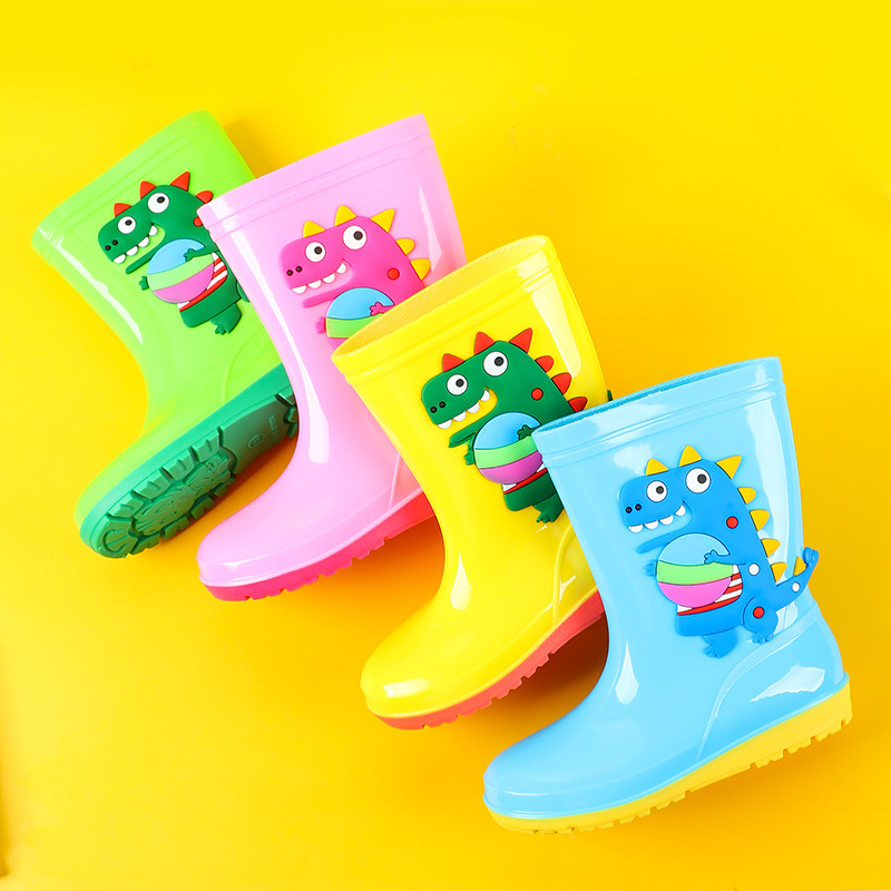 Botas de lluvia de dinosaurio  - Kids Outdoor Water Play reseña y precio