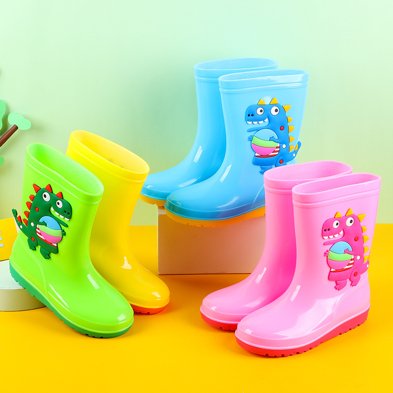Botas de lluvia de dinosaurio  - Kids Outdoor Water Play reseña y precio