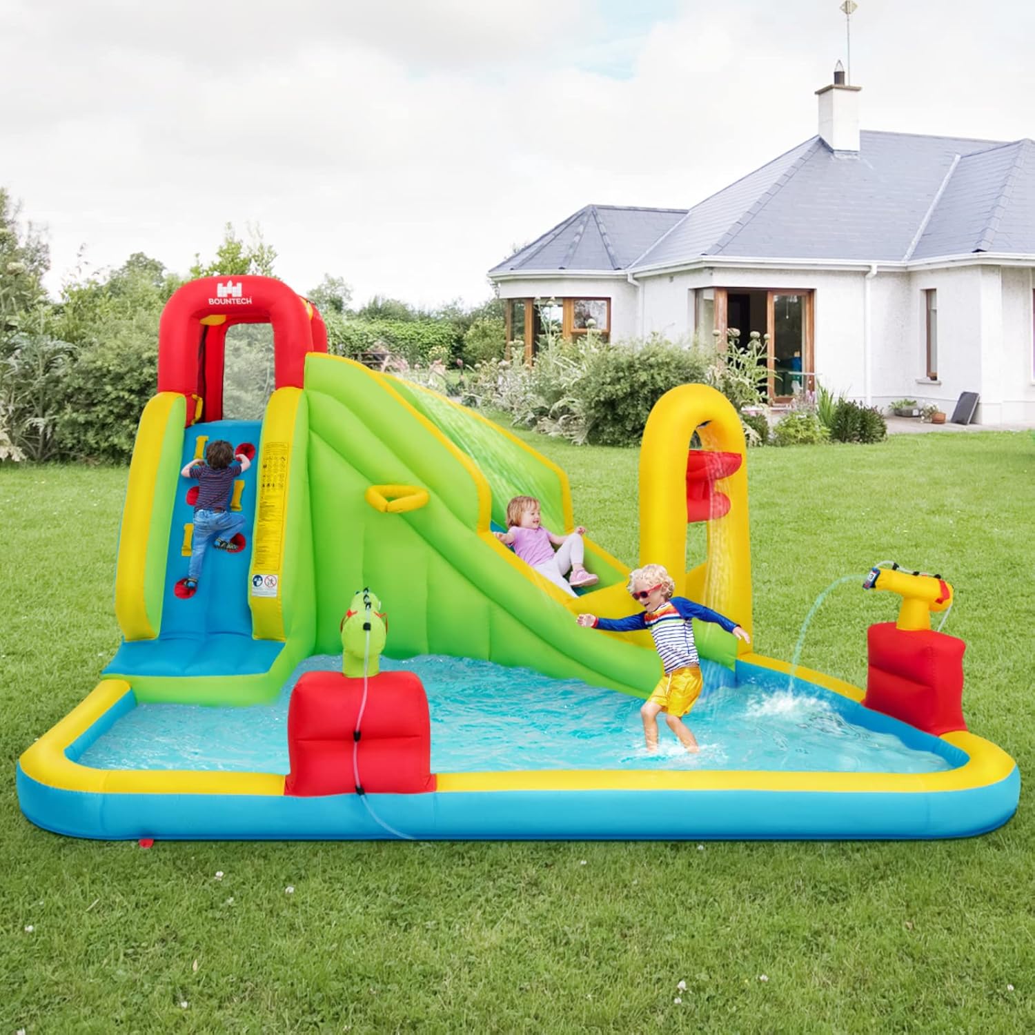 Mega Parque Acuático Inflable  - Kids Outdoor Climbing reseña y precio