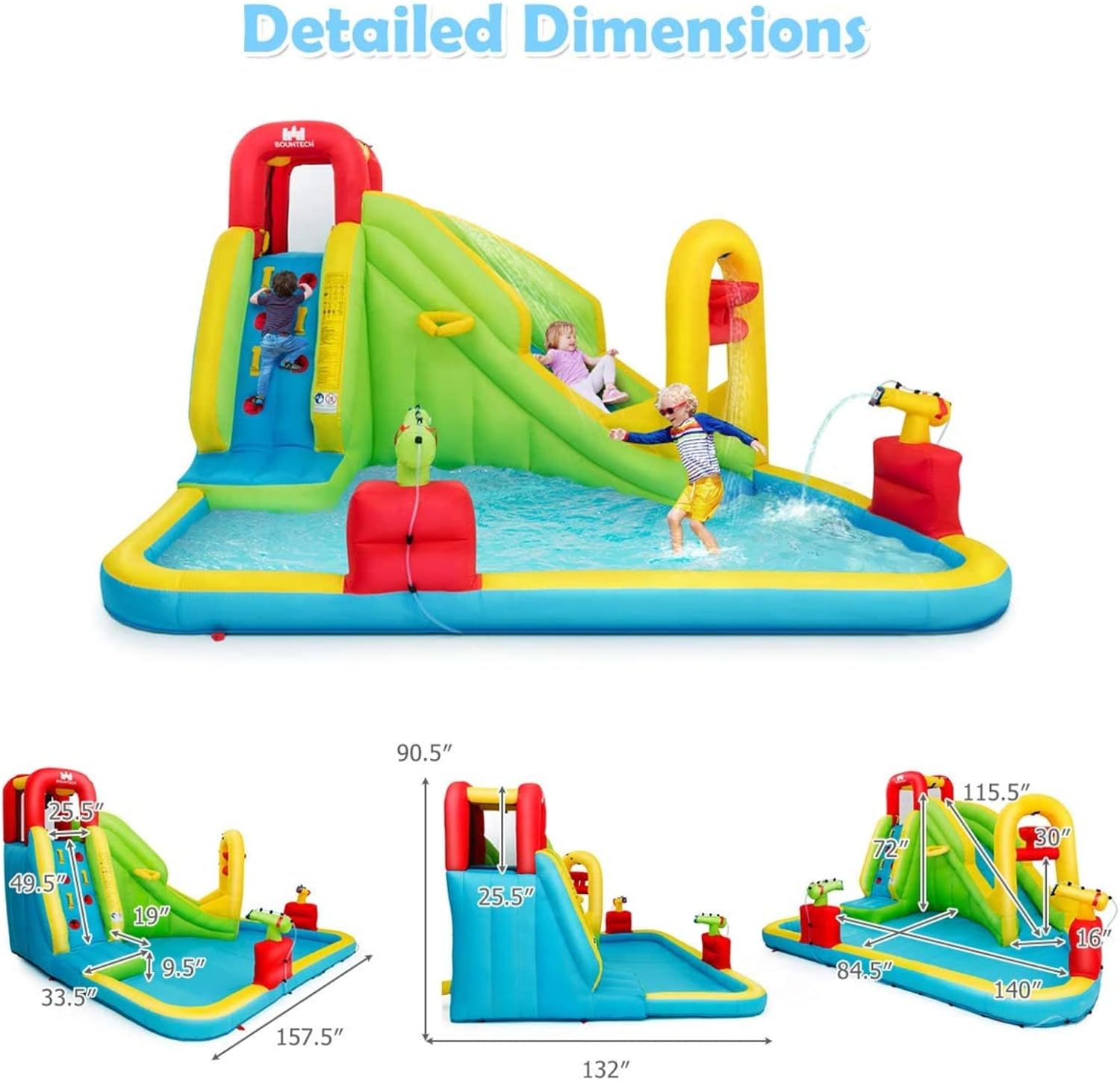 Mega Parque Acuático Inflable  - Kids Outdoor Climbing reseña y precio