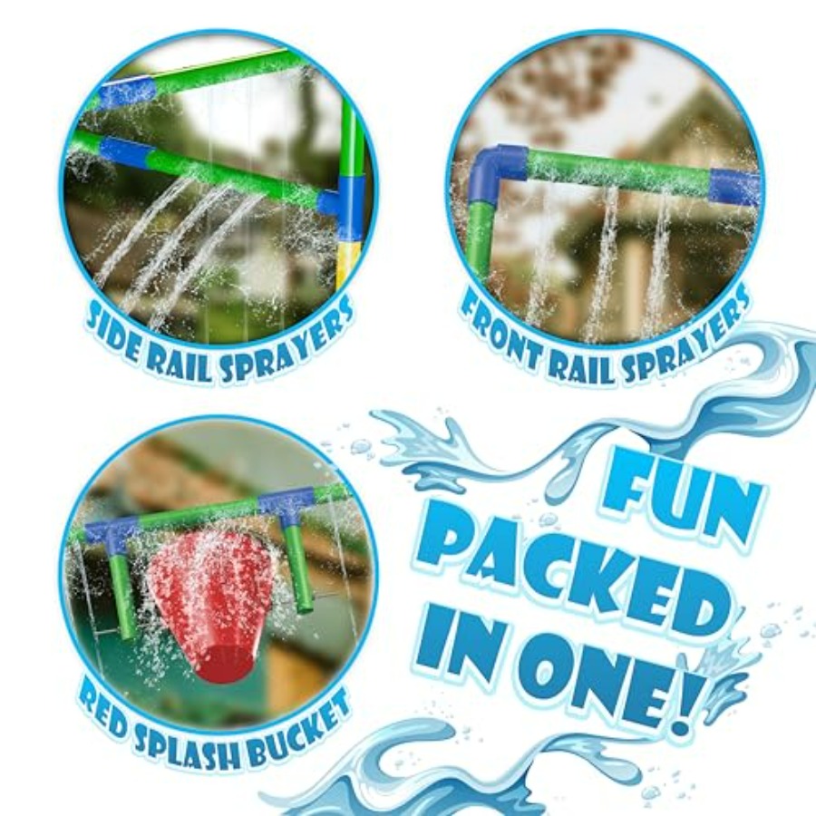 Túnel de aspersores para parqu - Kids Outdoor Park reseña y precio