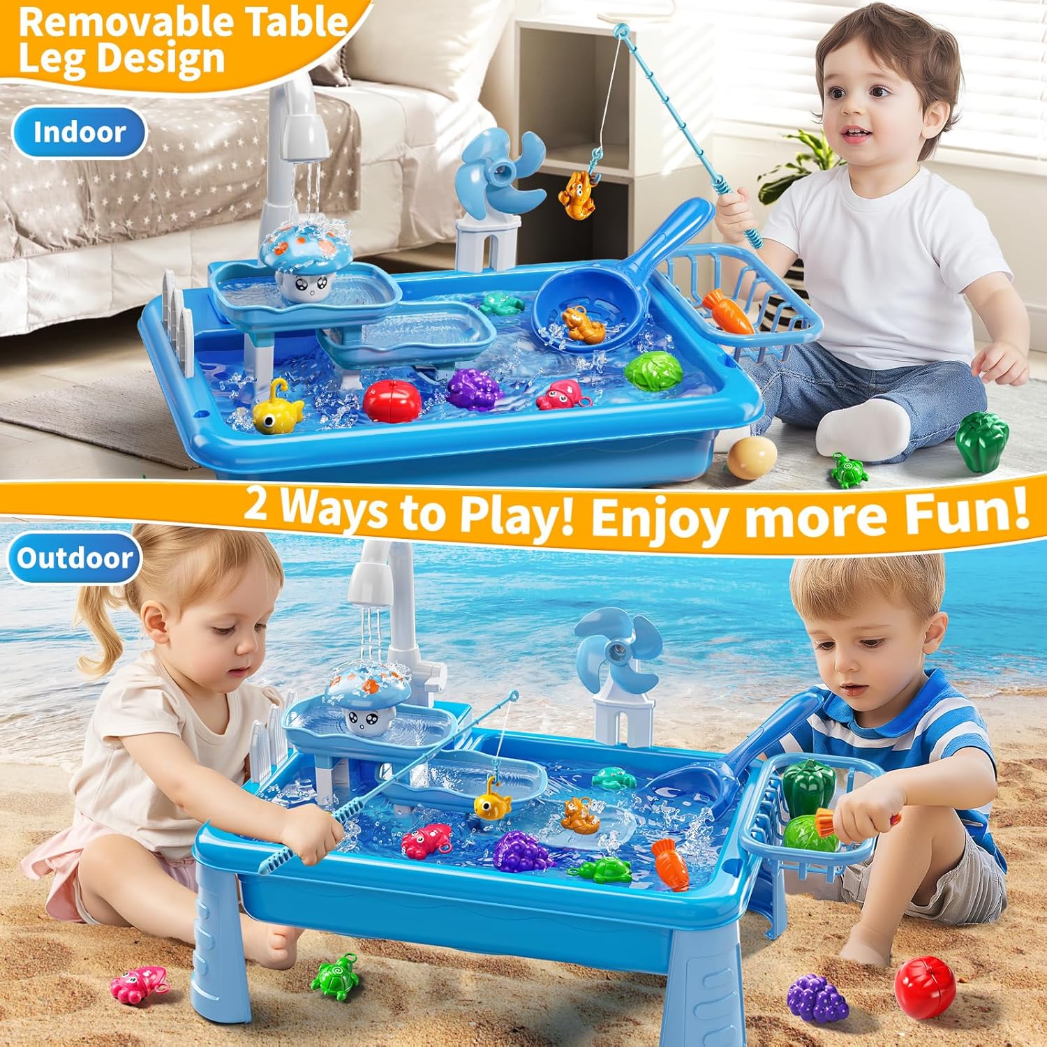 Mesa de Agua para Niños, Jugue - Kids Outdoor Kitchen reseña y precio