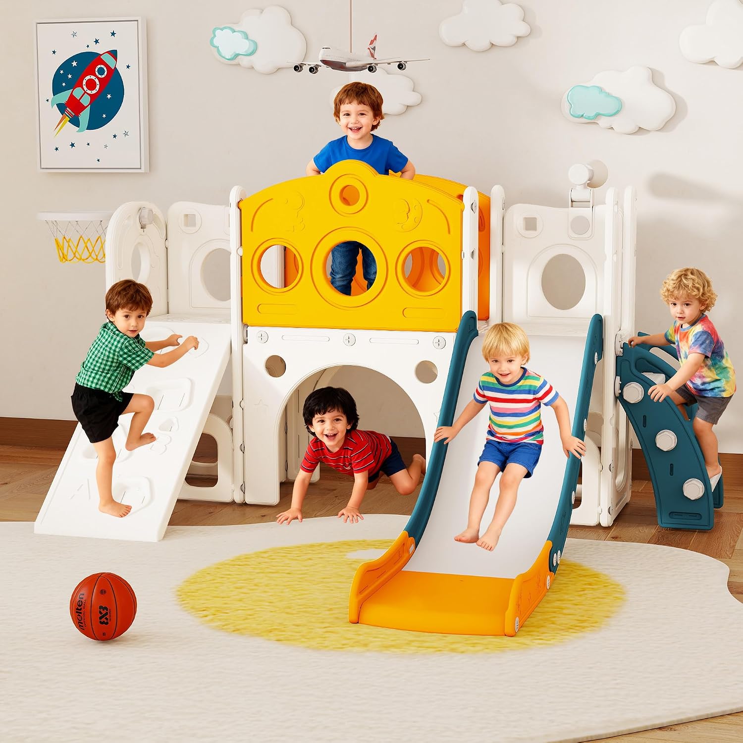 Juego de Tobogán 9 en 1 para N - Kids Outdoor Slide Set reseña y precio