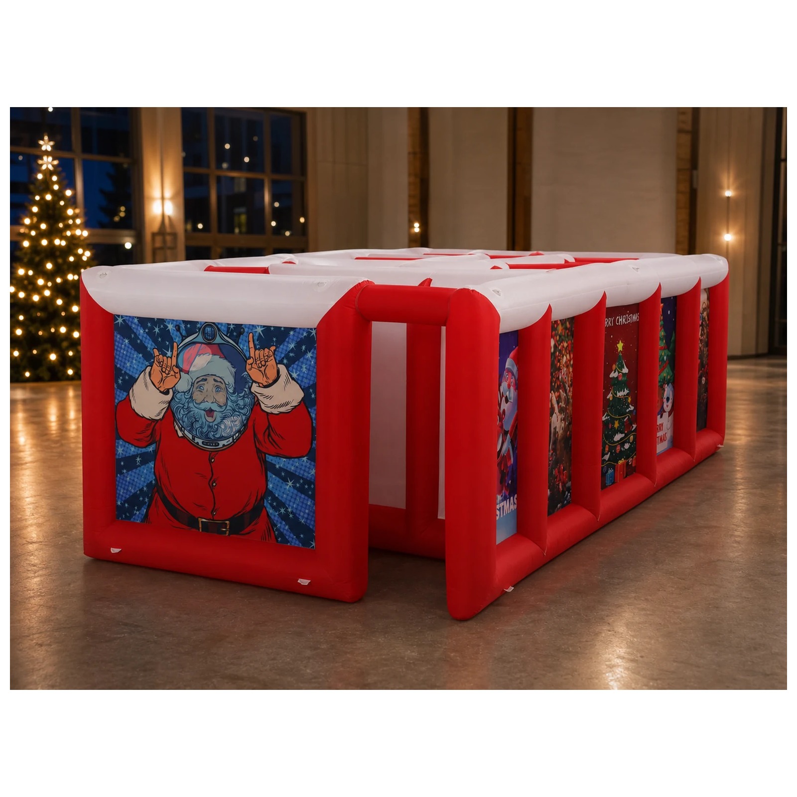 Laberinto Inflable Grande Rojo - Kids Outdoor Games For Party reseña y precio