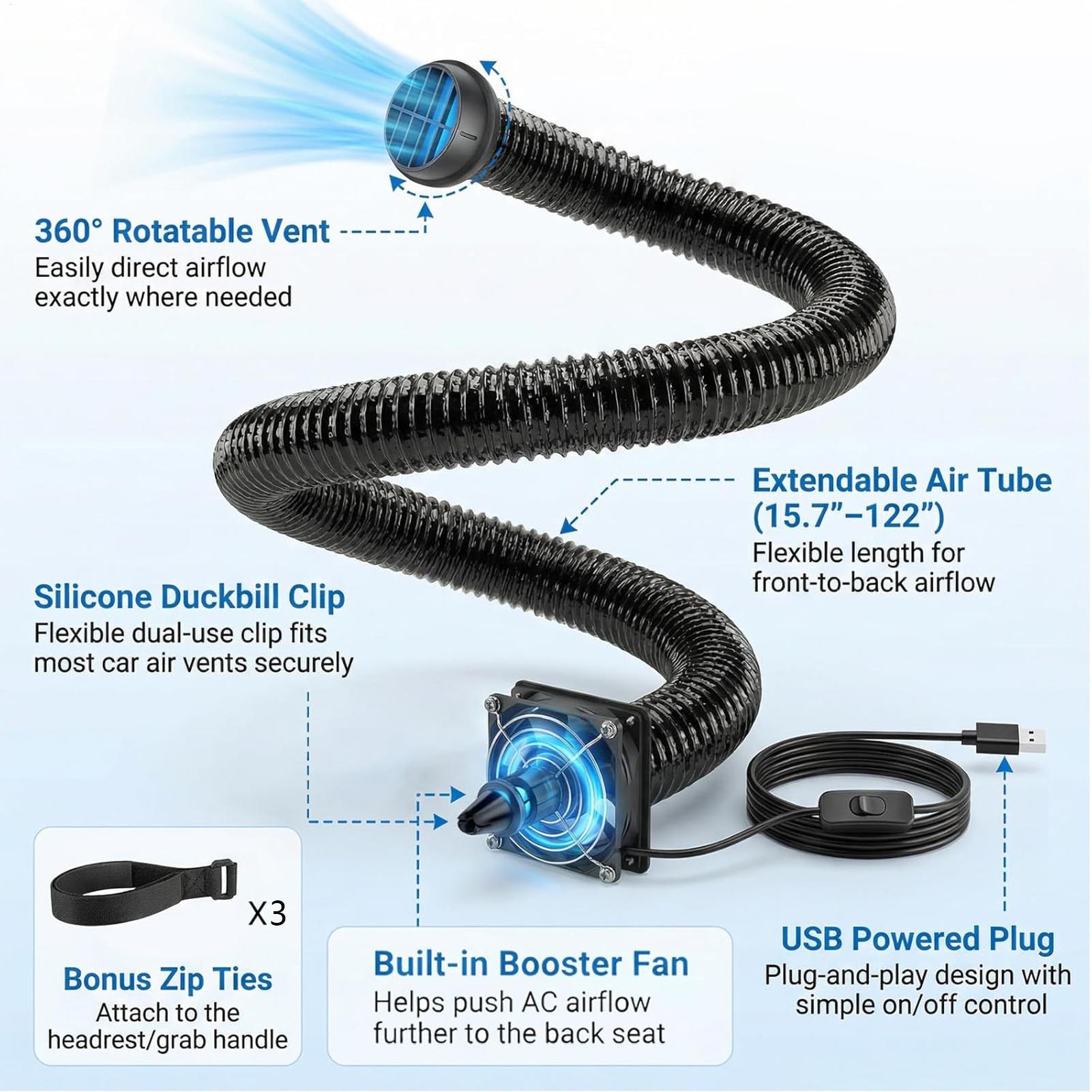 Extensor de Ventilación de Air - Kids Outdoor Car reseña y precio