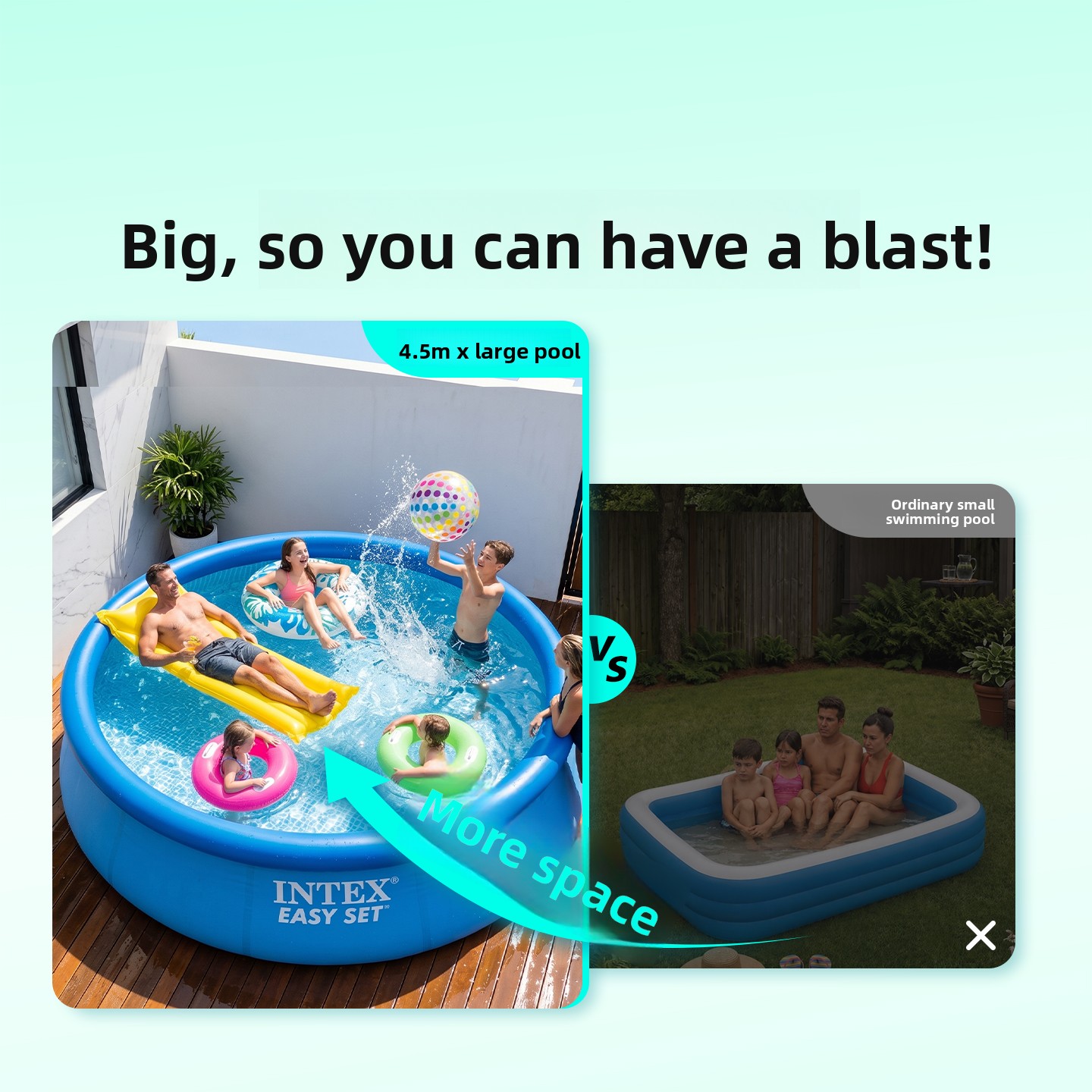 Piscina Familiar Inflable Extr - Kids Outdoor Water Play reseña y precio