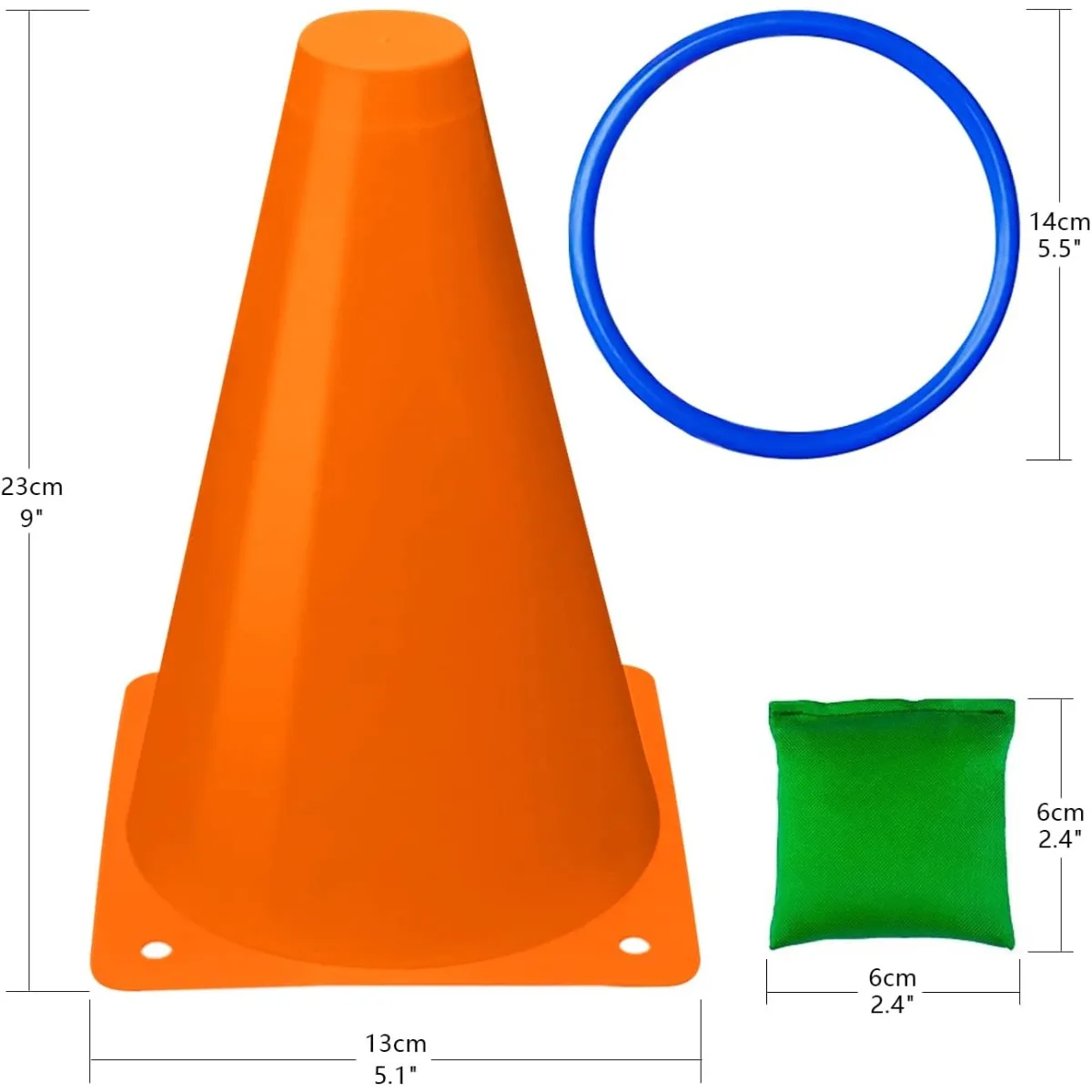 3 en 1 conos de plástico suave - Kids Outdoor Games For Party reseña y precio
