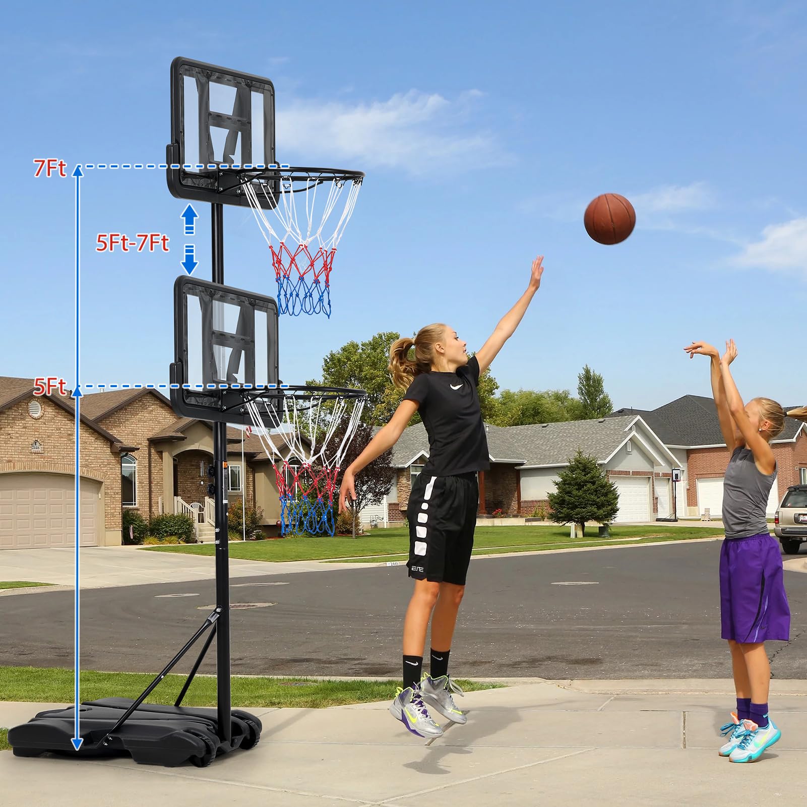 Aro de Baloncesto para Niños,  - Kids Outdoor Basketball Hoop reseña y precio