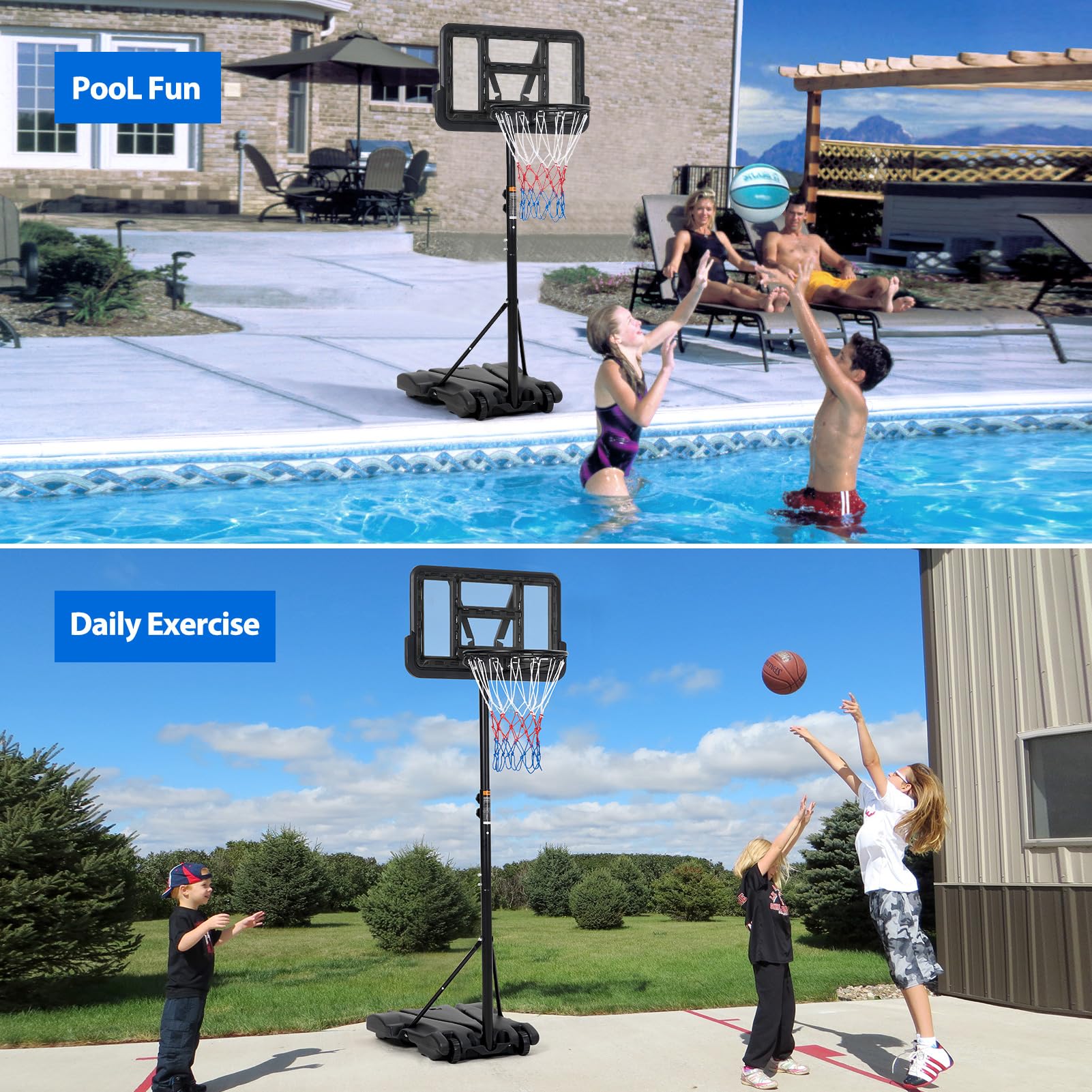 Aro de Baloncesto para Niños,  - Kids Outdoor Basketball Hoop reseña y precio