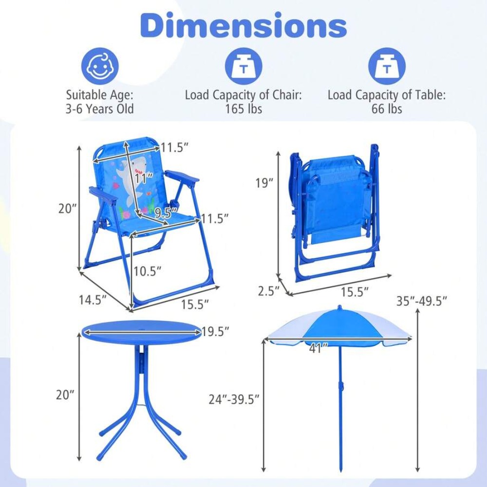 Mesa de Picnic Infantil para E - Kids Outdoor Table And Chair Set reseña y precio