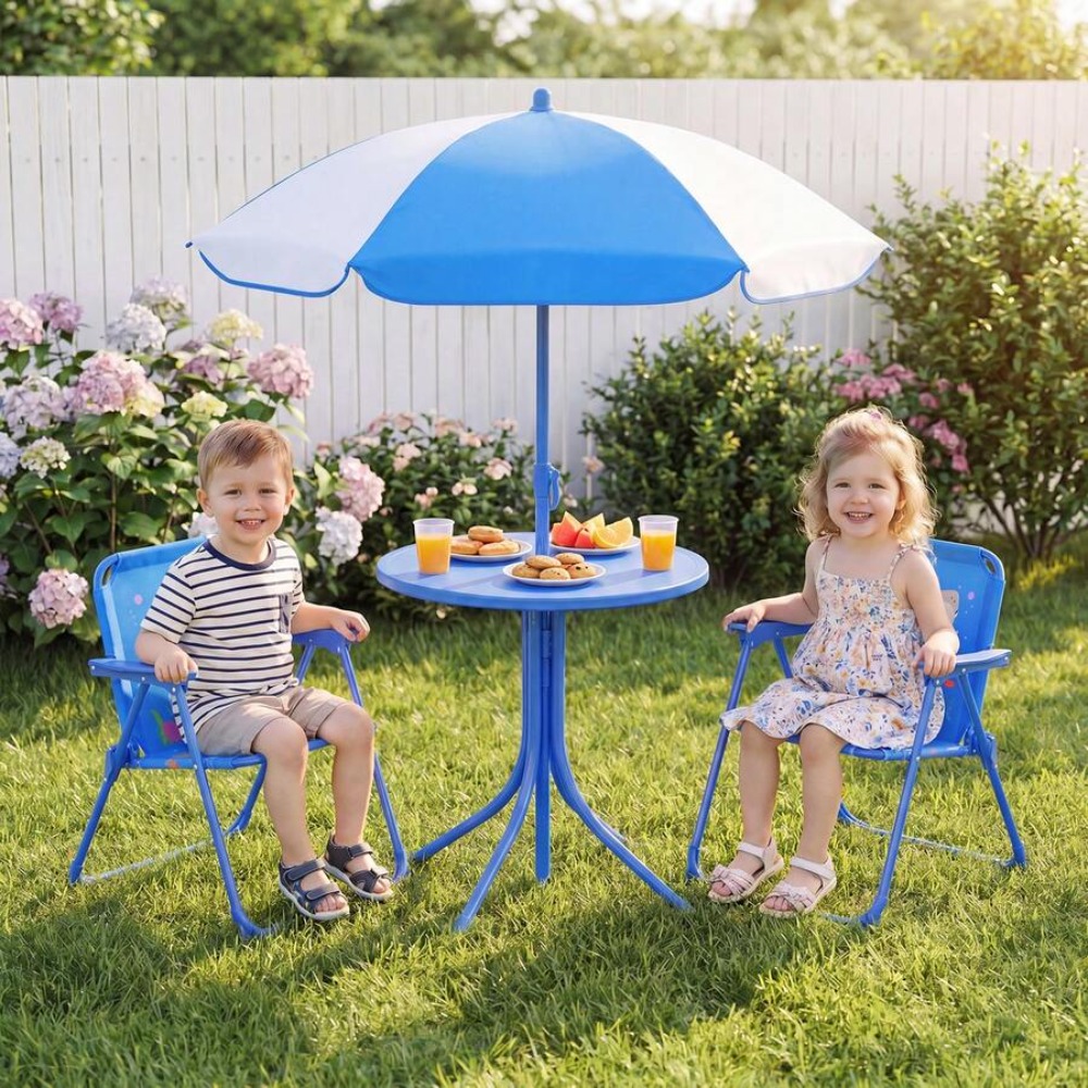 Mesa de Picnic Infantil para E - Kids Outdoor Table And Chair Set reseña y precio